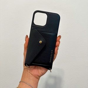 Black and Gold Bandolier iPhone 13 Pro Max Case w/o strap